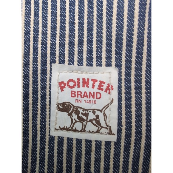 Vintage NWT 46x32 Pointer Brand Train Crewman Coveralls Hickory Stripe RARE - Picture 16 of 16